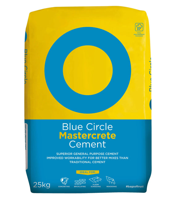 Blue Circle Portland Cement 25kg Plastic Bag