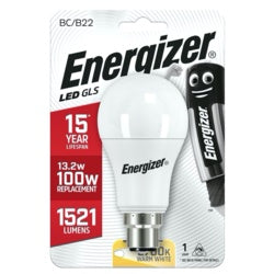 Energizer LED GLS B22 Warm White BC 13.2w 1521lm
