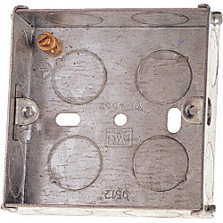 Dencon 25mm 1 Gang Metal Box to BS4664 Box of 10