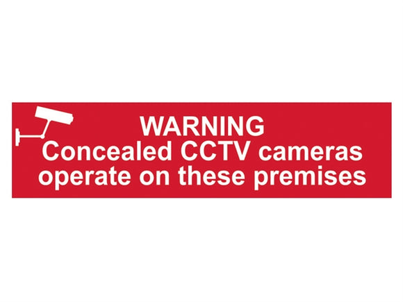 Warning Concealed Cctv Cameras Operating