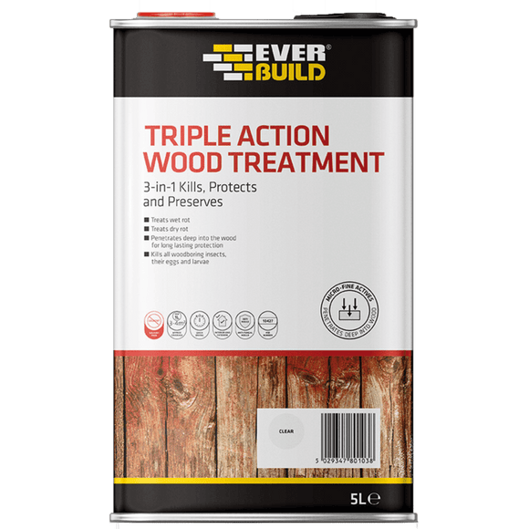 Everbuild Triple Action Wood Treatment 2.5Ltr