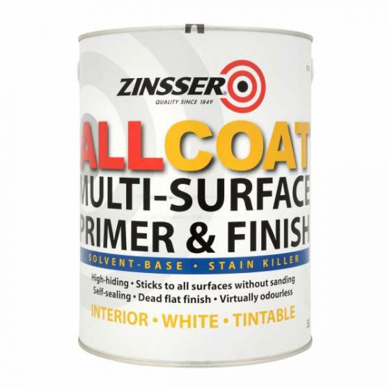 Zinsser All Coat Solvent Based Stain Killer White Litre Clevedon DIY