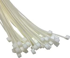 Thick White Cable Ties 370mm x 7.6mm