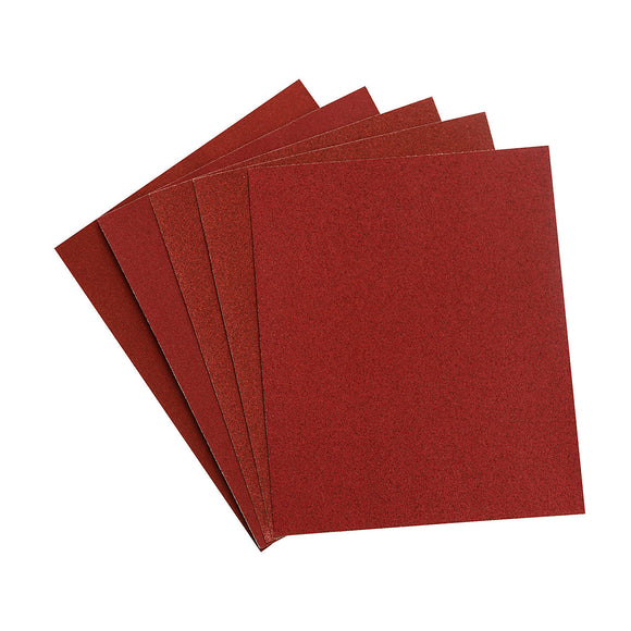 Assorted Emery Cloth Pack Of 5 Sheets