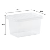 Crystal 7L Box & Lid Clear