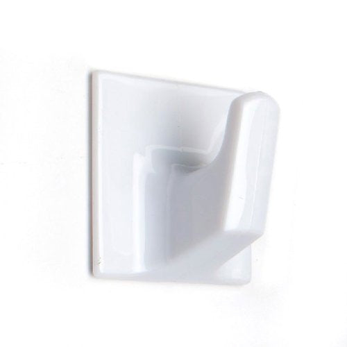 Self Adhesive Hook Large Sqr Wht Pack of 3