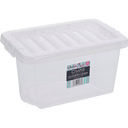 Wham Crystal Range - Box & Lid - 6.5L (Clear) 32cm x 20.5cm