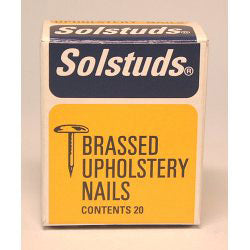 Solstuds Upholstery Nails - Brassed (Box Pack) 10mm