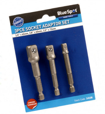 Blue Spot 3Pce Socket Adaptor Set