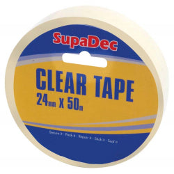 SupaDec Clear Tape 24mm x 50m
