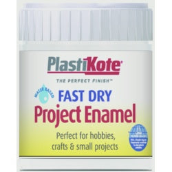 Plastikote Fast Dry Enamel Brush On Gloss White - 59ml