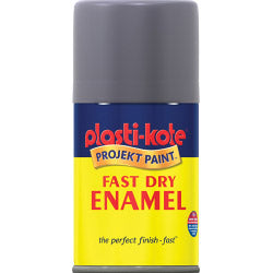 Plastikote Fast Dry Enamel Spray Paint Pewter 100ml