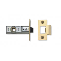 Union 2.6" Rebated Tubular Latch 65mm - Visi Pack Brass