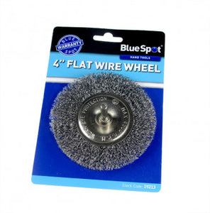 Blue Spot 4" Flat Wire Wheel Brush