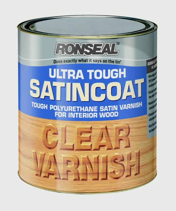 Ronseal Ultra Tough Varnish Satin Coat 750ml
