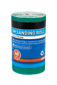 Blue Spot 5M x 115mm Sanding Roll Green 60 Grit