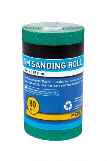 Blue Spot 5M x 115mm Green Sanding Roll
