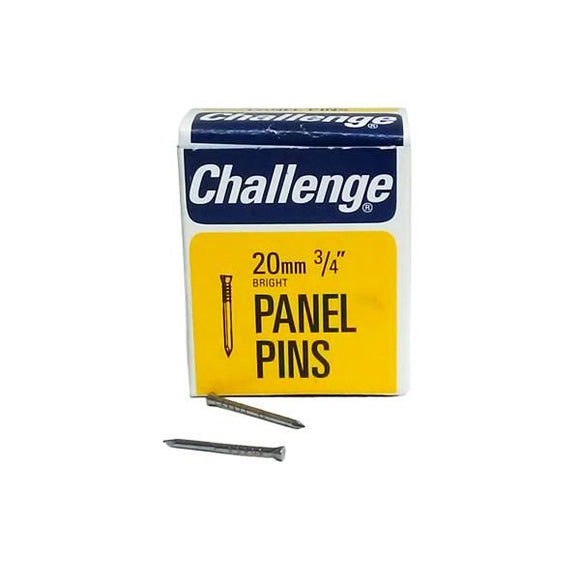 Challenge Panel Pins - Bright Steel (Box Pack) 20mm
