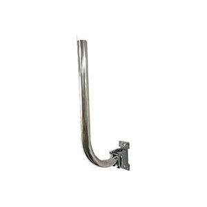 Aerial Bent Arm Pole C/W Bracket For Eaves Fixing