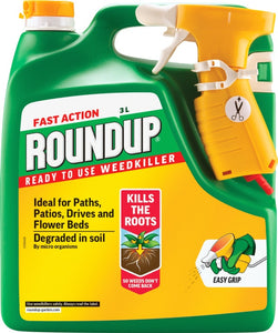 Roundup Fast Action Ready To Use Weedkiller 3L