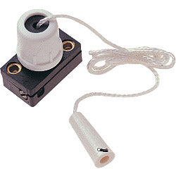 Dencon Spare Pull Cord For Ceiling Switch, White Pre-Packed