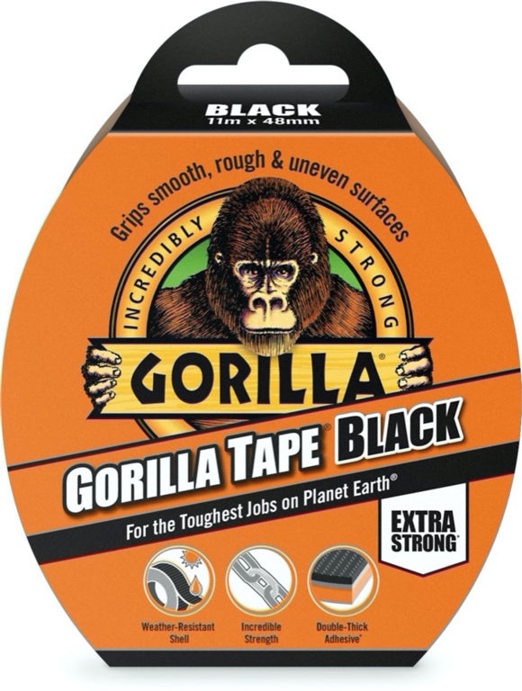 Gorilla Tape Black 11M Roll