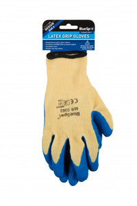 Blue Spot Rubber Palm Glove Latex Grip Medium