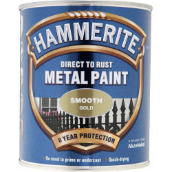 Hammerite Metal Paint Smooth 750ml Gold