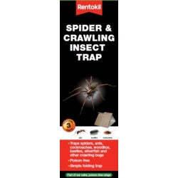 Rentokil Spider & Crawling Insect Trap 3 Pack