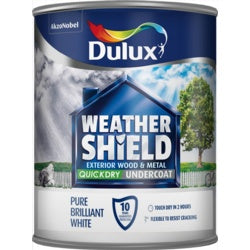 Dulux Weathershield Quick Dry Undercoat 750ml Pure Brilliant