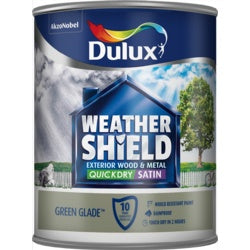 Dulux Weathershield Quick Dry Exterior Satin 750ml Green Gla