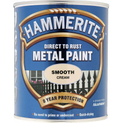 Hammerite Metal Paint Smooth 750ml Cream