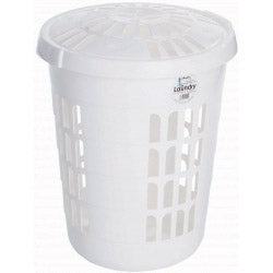 Casa Round Laundry Hamper Ice White