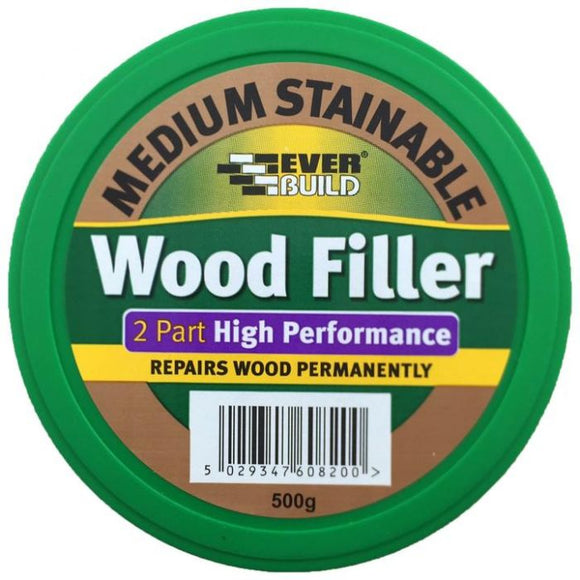 Everbuild High Perf.Wood Filler Medium 500g