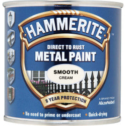 Hammerite Metal Paint Smooth 250ml Cream