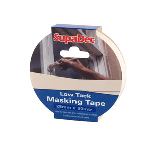 SupaDec Low Tack Masking Tape 25mm x 50m