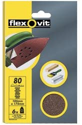 Flexovit Detail Sanding Sheets - 6 Pack (95 x 145mm) Assorte