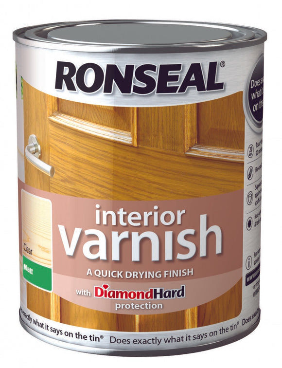 Ronseal Interior Varnish Matt 250ml Clear