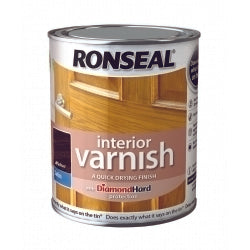 Ronseal Interior Varnish Satin 250ml Walnut