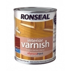 Ronseal Interior Varnish Satin 750ml Medium Oak