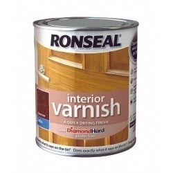 Ronseal Interior Varnish Satin 750ml Dark Oak