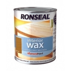 Ronseal Interior Wax Matt 750ml Dark Oak