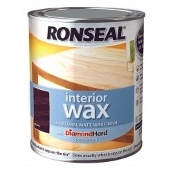 Ronseal Interior Wax Matt 750ml Walnut
