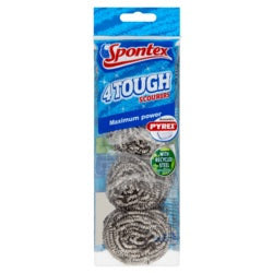 Spontex Tough Scourer Pack 4