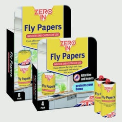 Zero In Fly Papers 8 Pack