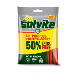 Solvite All Purpose Wallpaper Adhesive 5 Roll + 50% Extra Fr