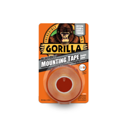 Gorilla Heavy Duty Double Sided Mounting Tape 1.5M Clear