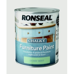 Ronseal Chalky Furniture Paint 750ml Dusky Mint