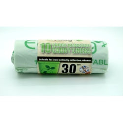 Ecobag Compostable Kerbside Caddy Liners 30L