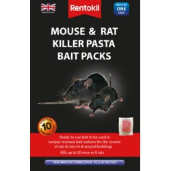 Rentokil Mouse & Rat Killer Pasta Bait 10 Sachet